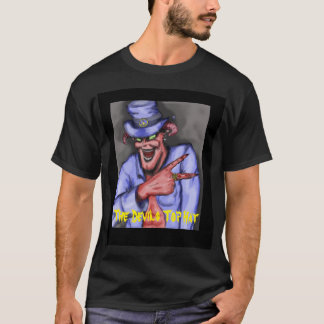 Camiseta El T de los hombres negros del sombrero de copa