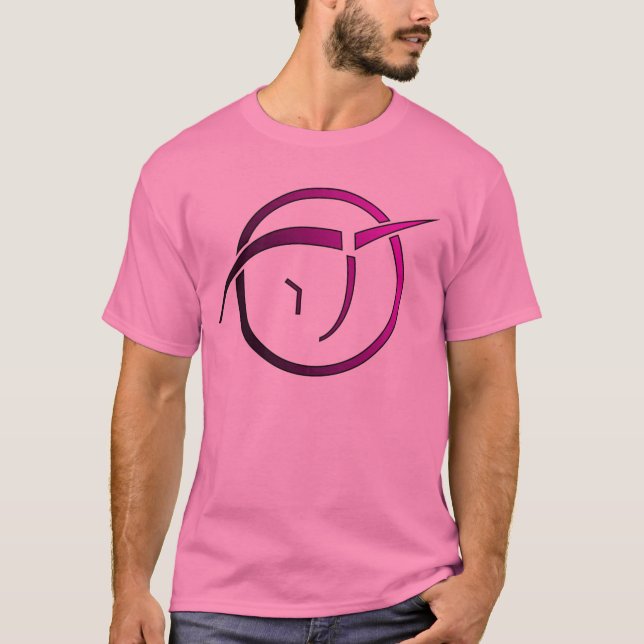 Camiseta El T de los hombres rosados invisibles del (Anverso)