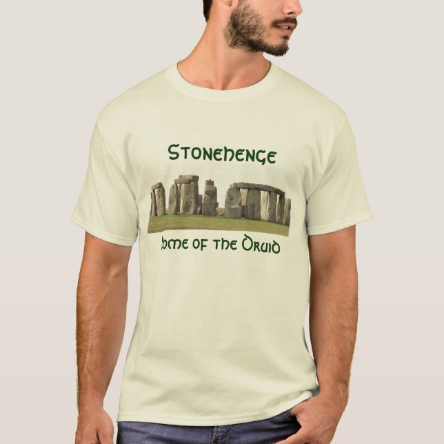 Camiseta El T de los hombres - Stonehenge, hogar del druida (Anverso)