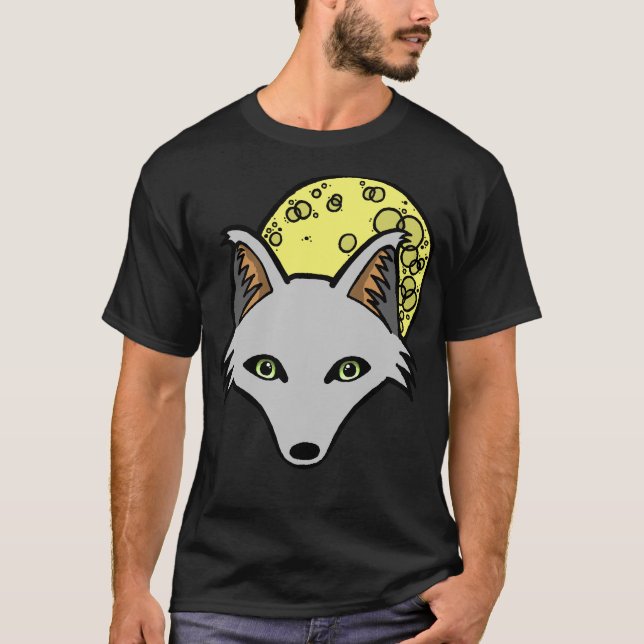 Camiseta El T del hombre lobo de los hombres de plata de (Anverso)