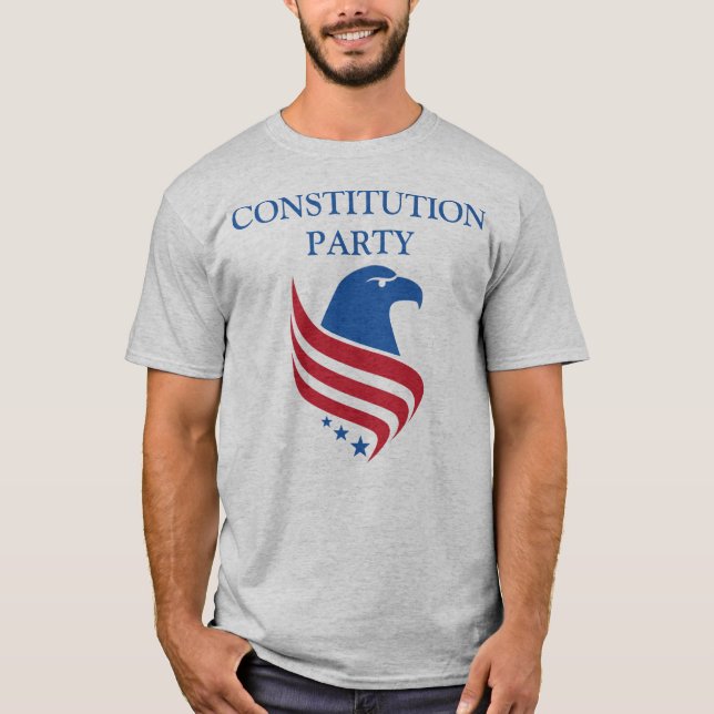 Camiseta El T gris de los hombres, logotipo delantero (Anverso)