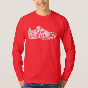 Camiseta El T Largo-Envuelto de los hombres (oscuro)