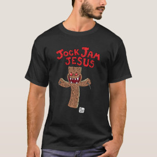 Camiseta El T negro de los hombres de la crucifixión de