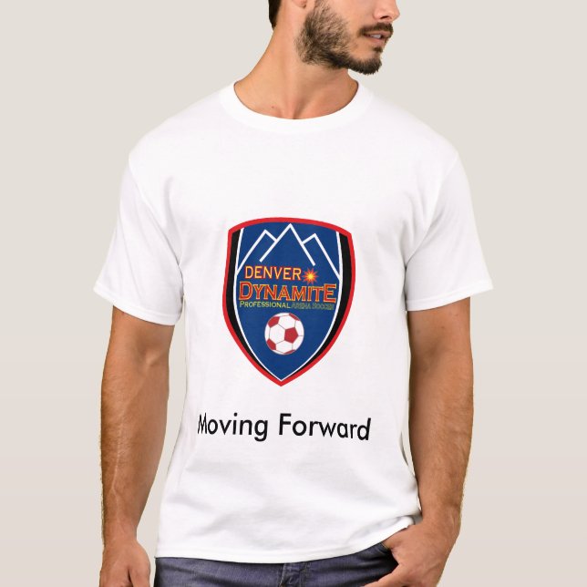 Camiseta El T retro de los hombres de la dinamita de Denver (Anverso)