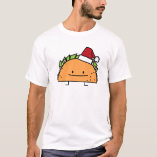Camiseta El Taco que lleva navidad del gorra de Santa