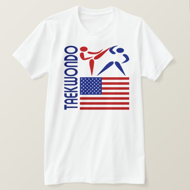 Camiseta El Taekwondo Estados Unidos (Anverso del diseño)