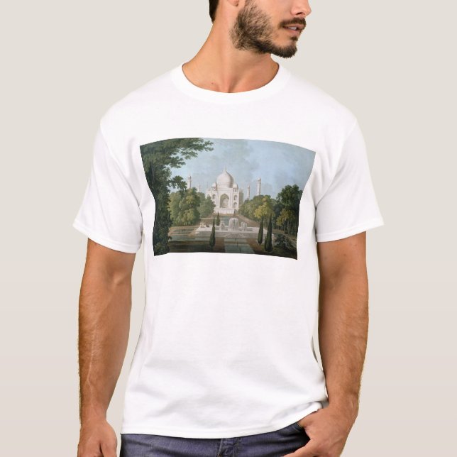Camiseta El Taj Mahal, Agra, del jardín (Anverso)