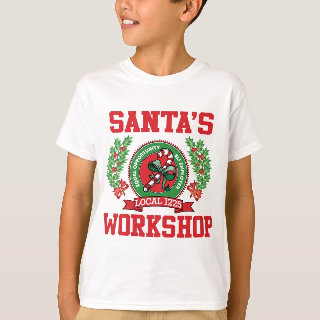 Camiseta El taller de Santa (Anverso)