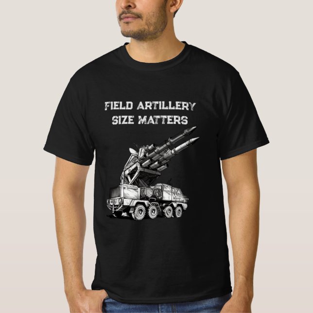 Camiseta El tamaño de la artillería de campo importa (Anverso)