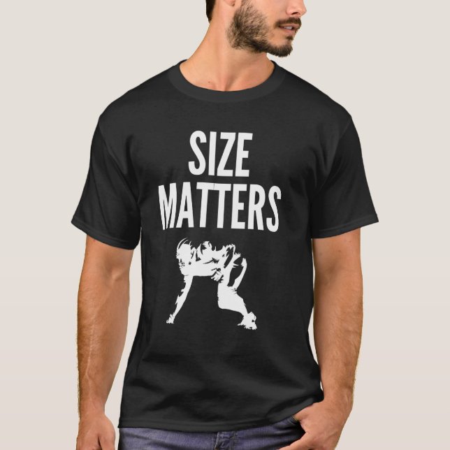 Camiseta El tamaño de los elementos de Linemen importa para (Anverso)