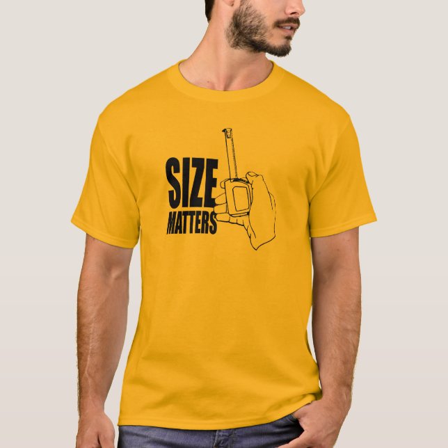 CAMISETA EL TAMAÑO IMPORTA (Anverso)