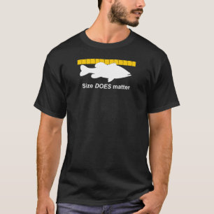 Camiseta El "tamaño importa" - pesca de la lubina divertid