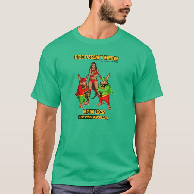 Camiseta El tamaño no importa - loco de Lapin (Anverso)