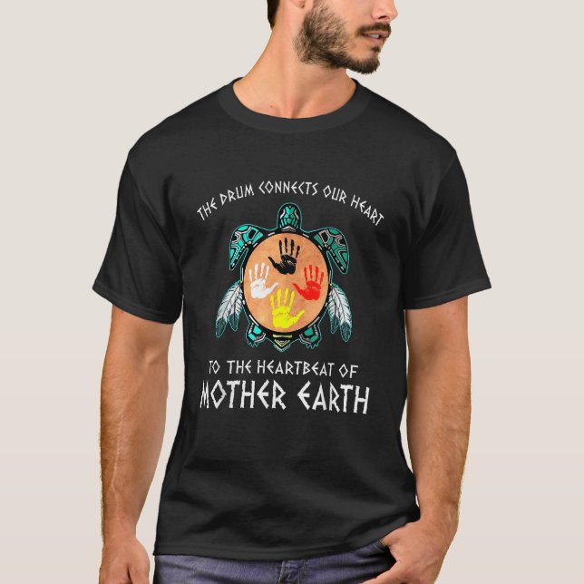 Camiseta El Tambor Conecta Nuestro Corazón Con El latido De (Anverso)