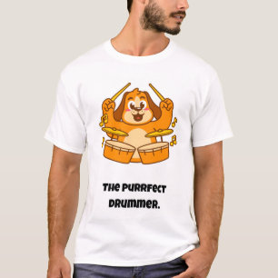 Camiseta El tambor perfecto/Gato gracioso