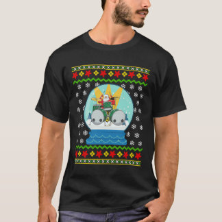 Camiseta El tambor Santa Nieve Globe Navidades feos tambore