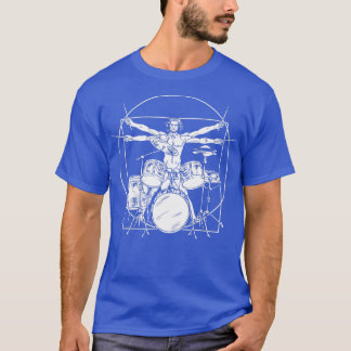 Camiseta El tambor vitruviano Da Vinci tambora el rock