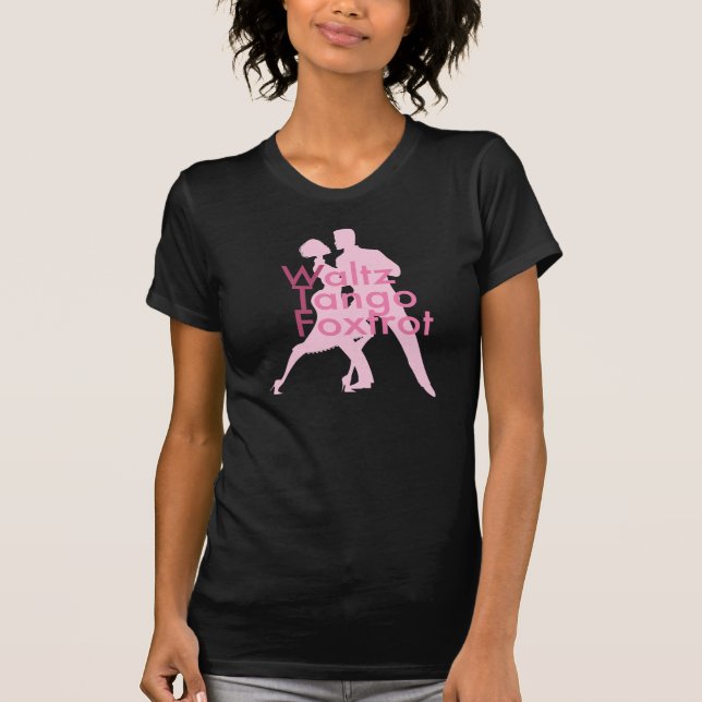 Camiseta El tango de vals Foxtrot (WTF?) negro (Anverso)