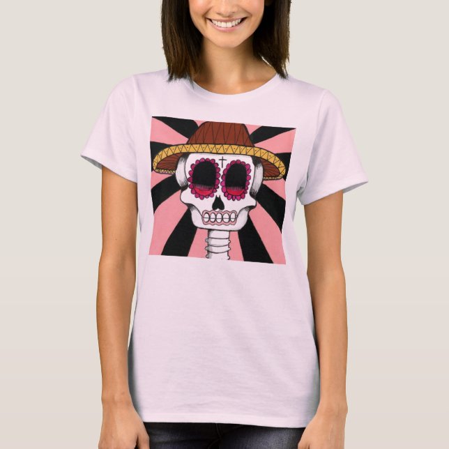 Camiseta El tanque de las mujeres de Dia De Los Muertos (Anverso)