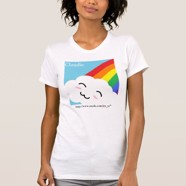 Camiseta El tanque de los arco iris de Cloudie (Anverso)