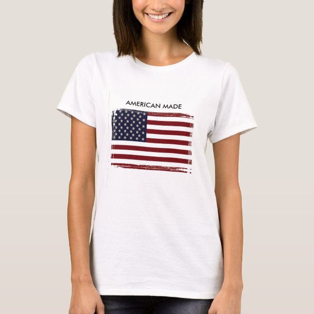 Camiseta El tanque de maternidad "hecho por Estados Unidos" (Anverso)