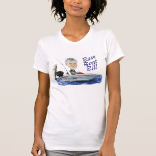 Camiseta El tanque del barco de las mujeres bajas de Bill