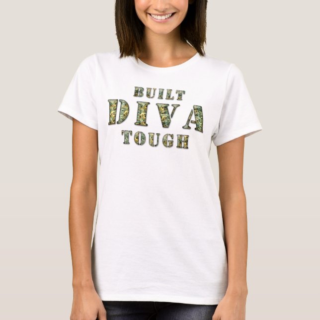 Camiseta El tanque duro construido de la diva (Anverso)