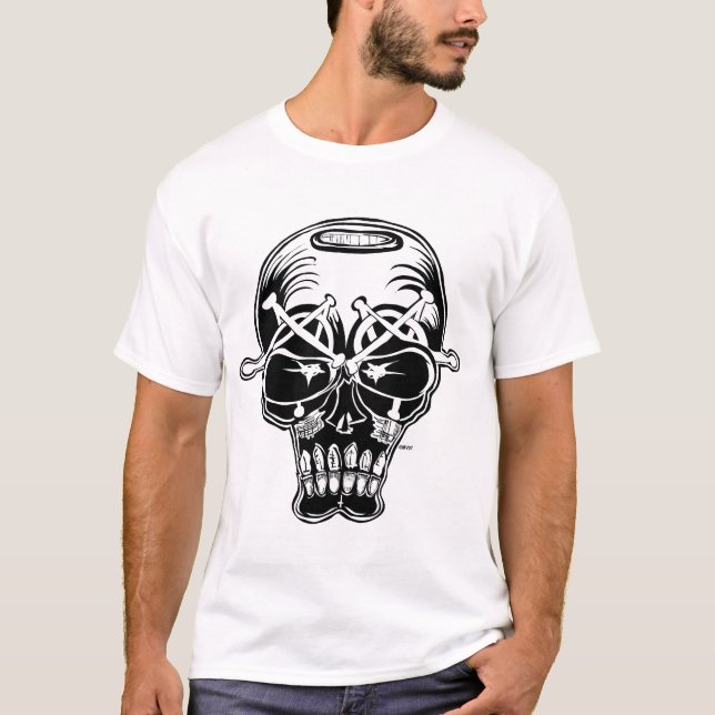 Camiseta El tanque para hombre del blanco EVILEYES de Marc (Anverso)
