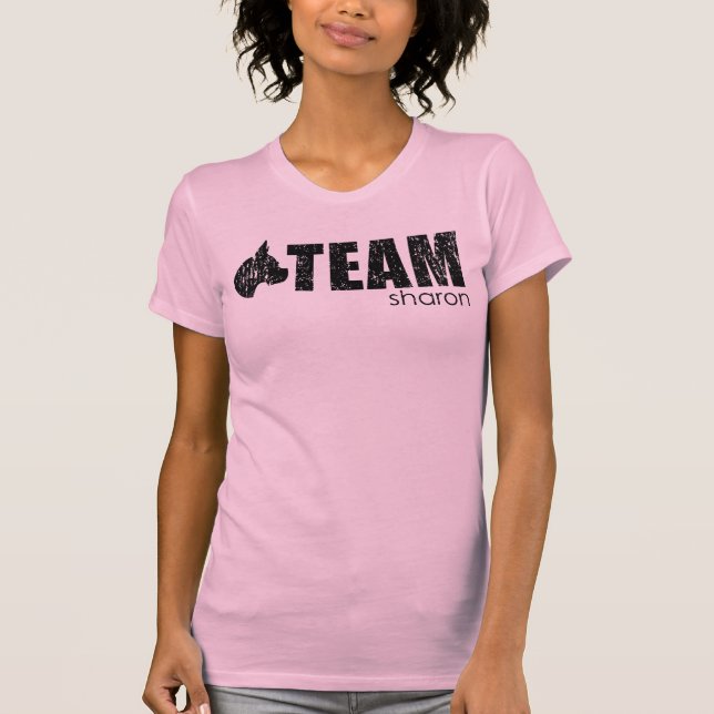 Camiseta El tanque rosado de Sharon del equipo (Anverso)