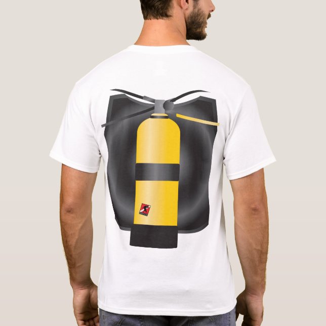 Camiseta El tanque superficial del intervalo del buceador (Reverso)