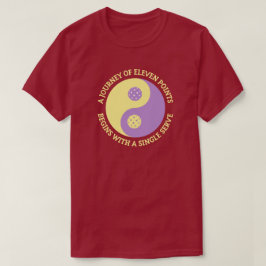 Camiseta El Tao del Pickleball | Divertido Yin Yang Pickleb