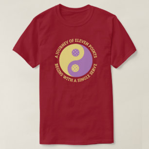 Camiseta El Tao del Pickleball   Divertido Yin Yang Pickleb