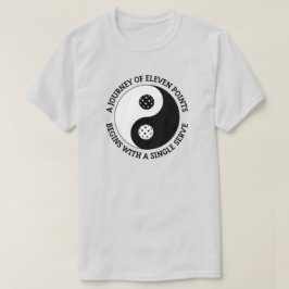 Camiseta El Tao del Pickleball | Divertido Yin Yang Pickleb