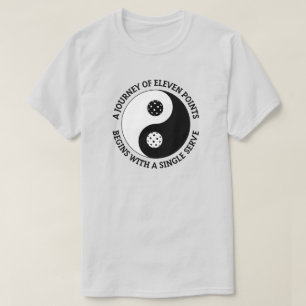 Camiseta El Tao del Pickleball   Divertido Yin Yang Pickleb