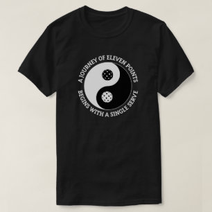 Camiseta El Tao del Pickleball Divertido Yin Yang Pickleb