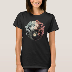 Camiseta El Taoismo Yin Yang florece en Taijitu Yin Yang