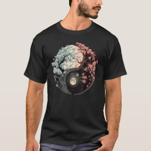 Camiseta El Taoismo Yin Yang florece en Taijitu Yin Yang