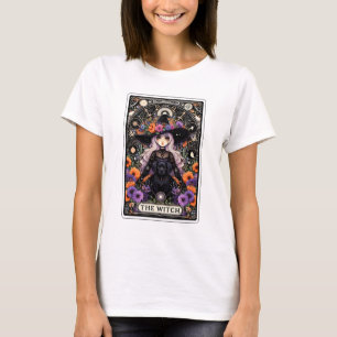 Camiseta El Tarot de la Bruja con un Perro Negro