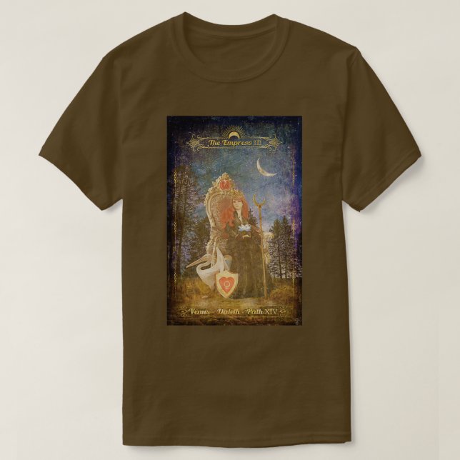 Camiseta El tarot de la emperatriz (Diseño del anverso)