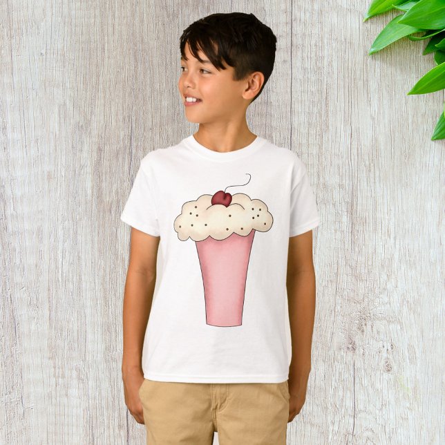 Camiseta El tarta de Kawaii con batido de cereza (Subido por el creador)