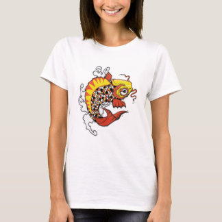 Camiseta El tatuaje de los pescados de Koi inspiró la
