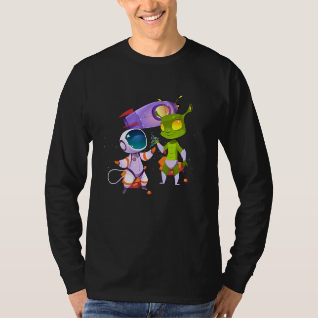 Camiseta El tatuaje del astronauta alienígena (Anverso)