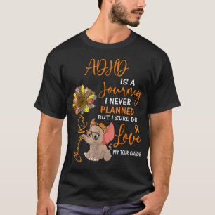 Camiseta El TDAH Elefante Es Un Viaje Que Nunca Planeé
