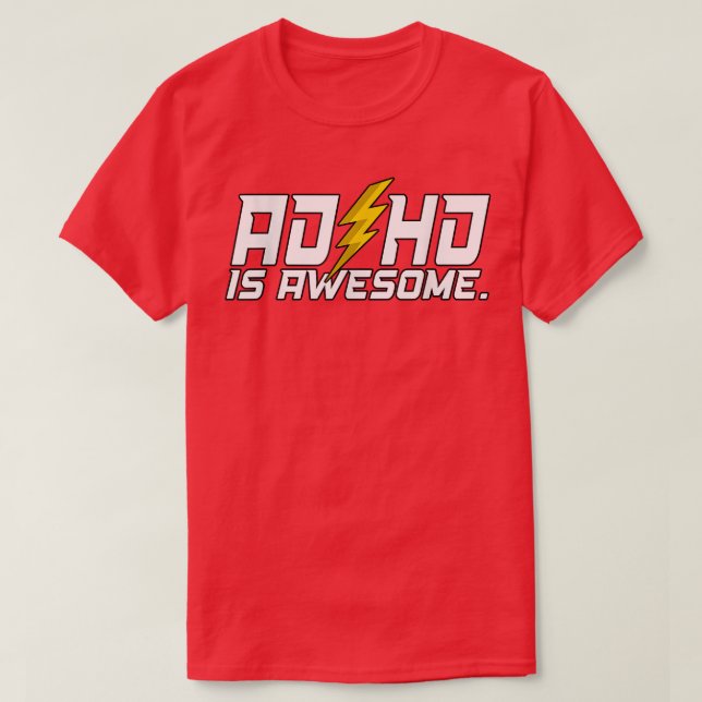 Camiseta El TDAH es asombroso (Diseño del anverso)