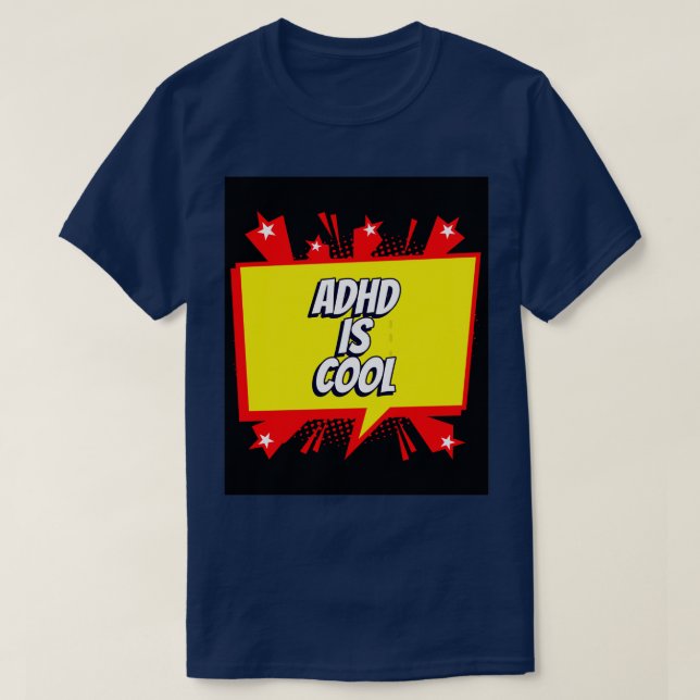 Camiseta El TDAH es genial 1 (Diseño del anverso)