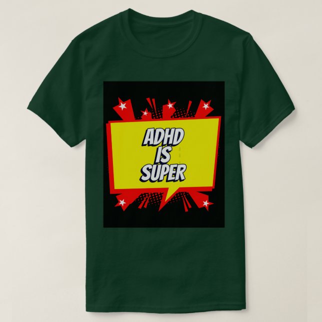 Camiseta El TDAH es súper (Diseño del anverso)