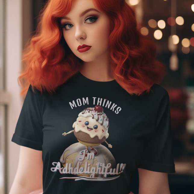 Camiseta El TDAHeliely Sundae: TDAH personalizado Kawaii (adhd, gift, advocate, t-shirt, adhd tee, kawaii, cute, neurodiverse, neurodivergent, funny)