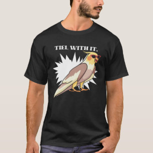 Camiseta El té de Cockatiel con pájaro gris para el dueño d