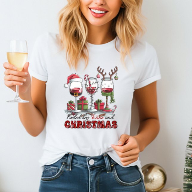 Camiseta El té de las mujeres de Navidades y vinos divertid (Subido por el creador)