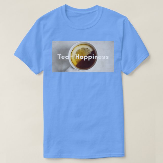Camiseta El té es la felicidad (Diseño del anverso)